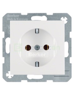 Priză - Schuko - încastrat - alb - Berker S.1/B.x - 47431909