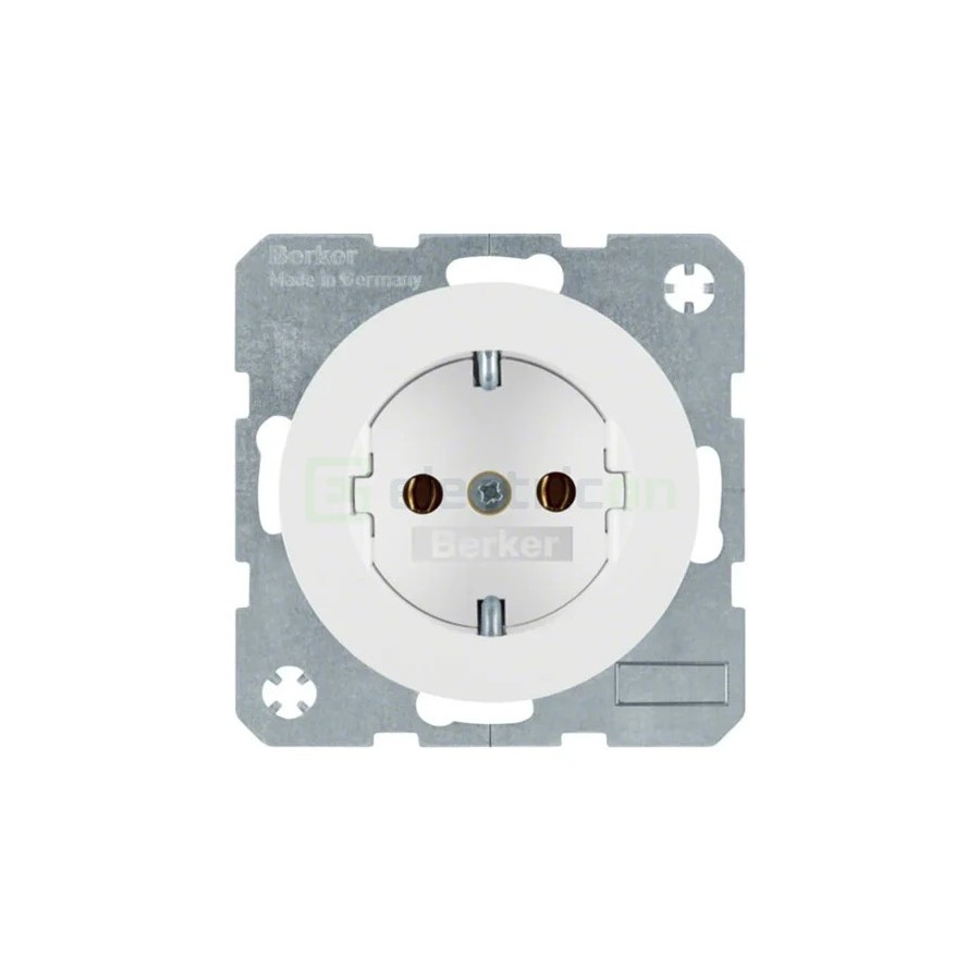 Priză - Schuko - încastrat - alb - IP20 - Berker R.1/R.3 - 47432089