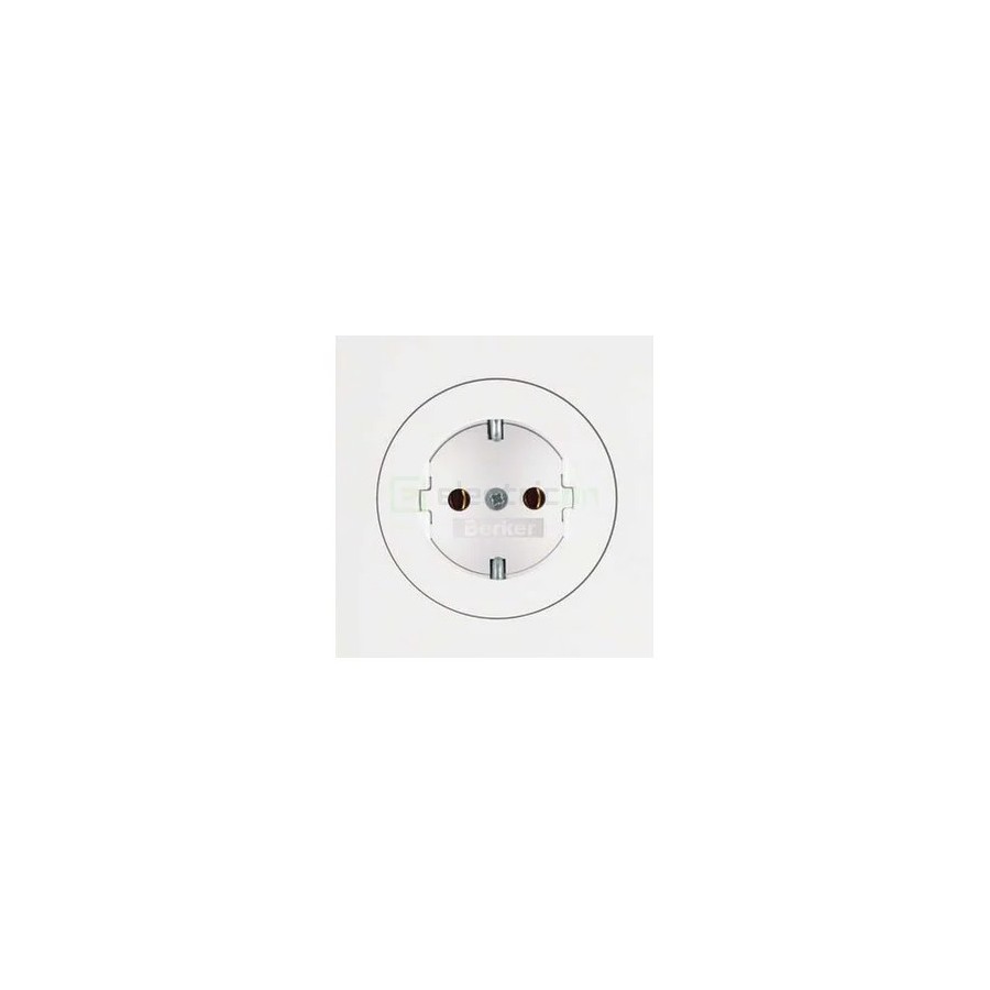 Priză - Schuko - încastrat - alb - IP20 - Berker R.1/R.3 - 47432089