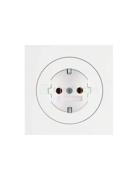 Priză - Schuko - încastrat - alb - IP20 - Berker R.1/R.3 - 47432089