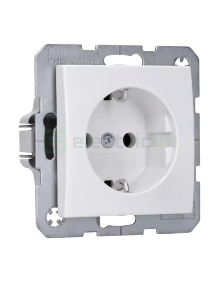 Priză - Schuko - încastrat protecție atingere - alb lucios - IP20 - Berker S.1 - 47438989