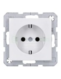 Priză - Schuko - încastrat protecție atingere - alb lucios - IP20 - Berker S.1 - 47438989