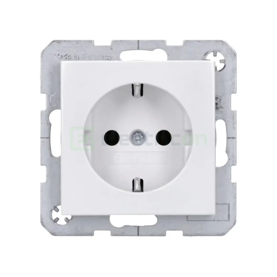 Priză - Schuko - încastrat protecție atingere - alb lucios - IP20 - Berker S.1 - 47438989
