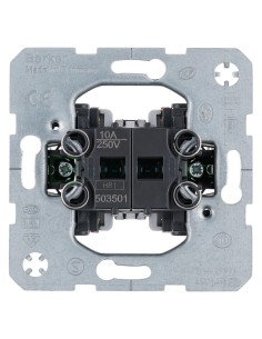 Mecanism întrerupător simplu - 1NI+1ND - alb - Berker - WDE503501