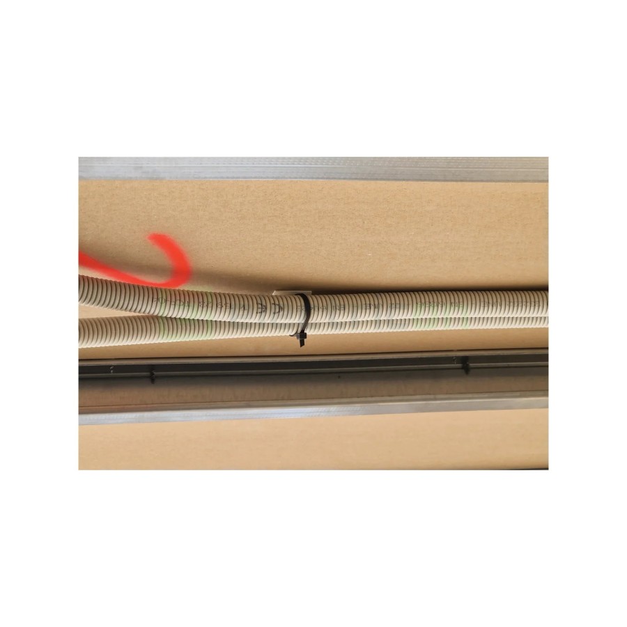 Suport coliere - Talpă - cu autoadeziv 25x25 mm pentru fașete, alb - Celo 9128BBA