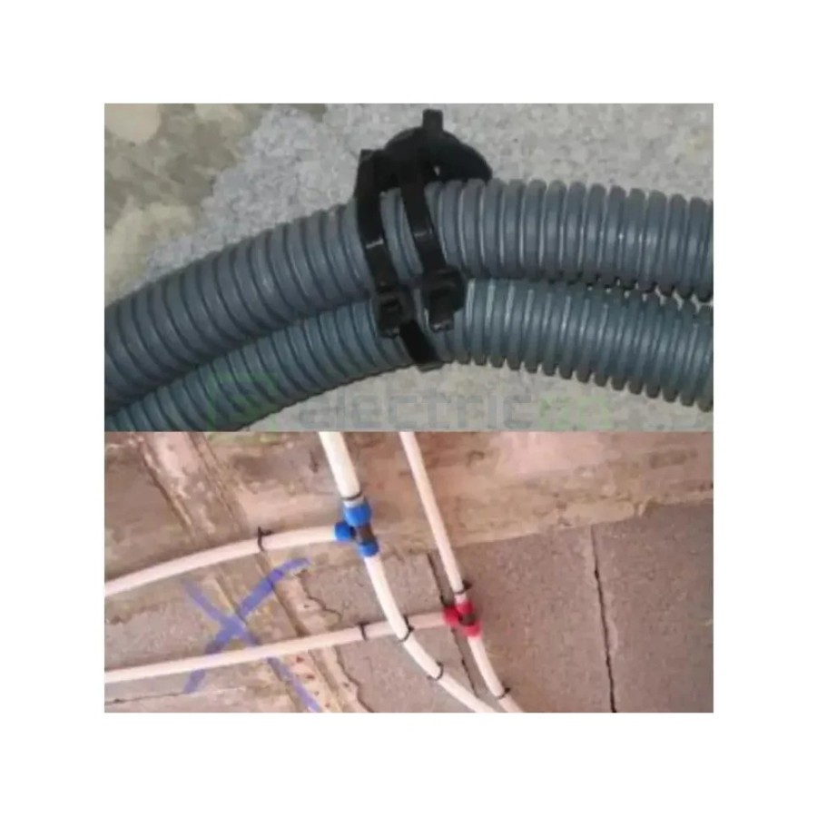 Suport bride - 4.8x286 mm - plastic, cu bridă preasamblată, negru - Celo 94TBBL