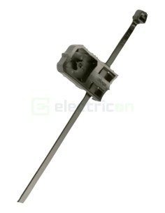Suport bride - 4.8x286 mm - plastic, cu bridă preasamblată, negru - Celo 94TBBL