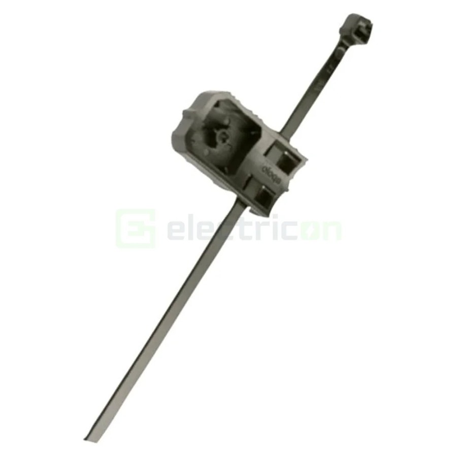 Suport bride - 4.8x286 mm - plastic, cu bridă preasamblată, negru - Celo 94TBBL
