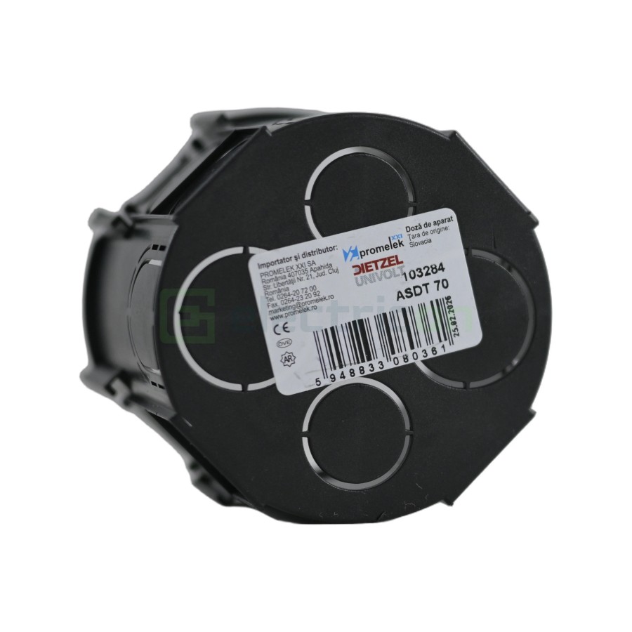 Doză aparataj - încastrată tencuială - Ø75x65 mm - Dietzel Univolt ASDT 70 (103050)