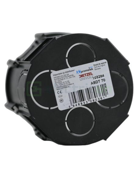 Doză aparataj - încastrată tencuială - Ø75x65 mm - Dietzel Univolt ASDT 70 (103050)