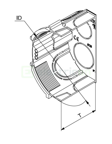 Doză aparataj - încastrată tencuială - Ø75x65 mm - Dietzel Univolt ASDT 70 (103050)