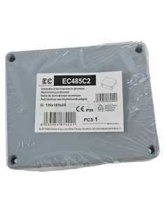 Doză ramificație aparentă IP66 - 140x115x60 mm - Cutie conexiuni Elettrocanali EC485C2