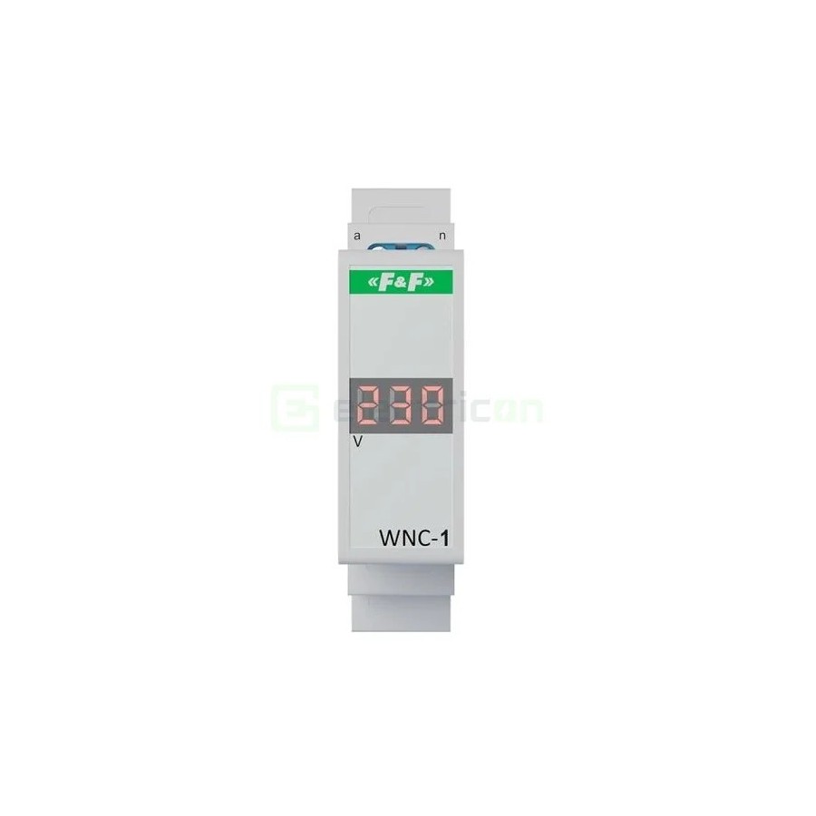 Indicator tensiune - Lampă semnalizare - monofazat cu display - F&F Filipowski WNC-1