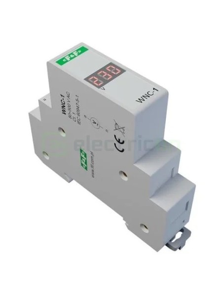 Indicator tensiune - Lampă semnalizare - monofazat cu display - F&F Filipowski WNC-1
