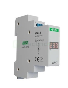 Indicator tensiune - Lampă semnalizare - monofazat cu display - F&F Filipowski WNC-1