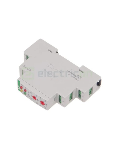 Releu control și monitorizare tensiune - monofazat - reglabil 150-270VAC 1ND 16A F&F Filipowski - CP-710