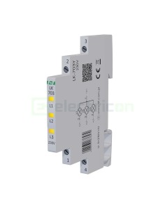 Indicator tensiune - Lampă semnalizare - LED 3x galben 0.5M 230V - F&F Filipowski LK-703Y-230V
