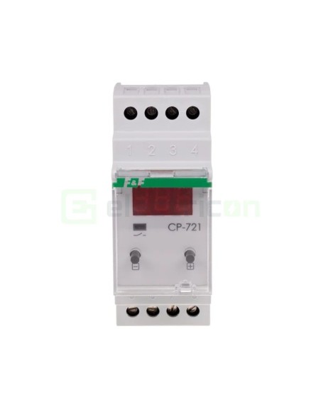 Releu control tensiune - trifazat cu blocare timp - 1ND 10A 3M - F&F Filipowski - CP-730