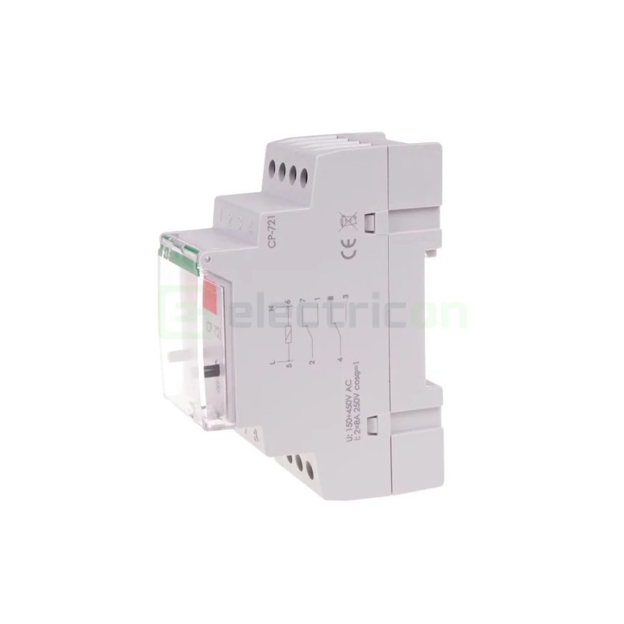 Releu control și monitorizare tensiune - monofazat - reglabil 150-270VAC 2ND 8A F&F Filipowski - CP-721