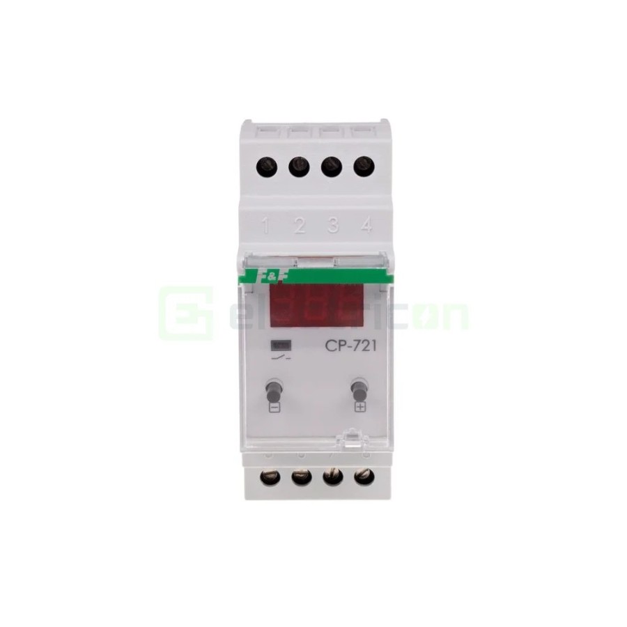 Releu control și monitorizare tensiune - monofazat - reglabil 150-270VAC 2ND 8A F&F Filipowski - CP-721