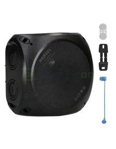 Doză ramificație aparentă IP66 - 130x130x77 mm - Cutie conexiuni Hensel KF 0600 B