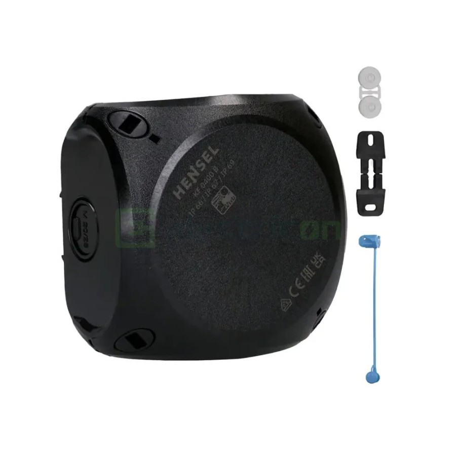 Doză ramificație aparentă IP66 - 104x104x70 mm - Cutie conexiuni Hensel KF 0400 B