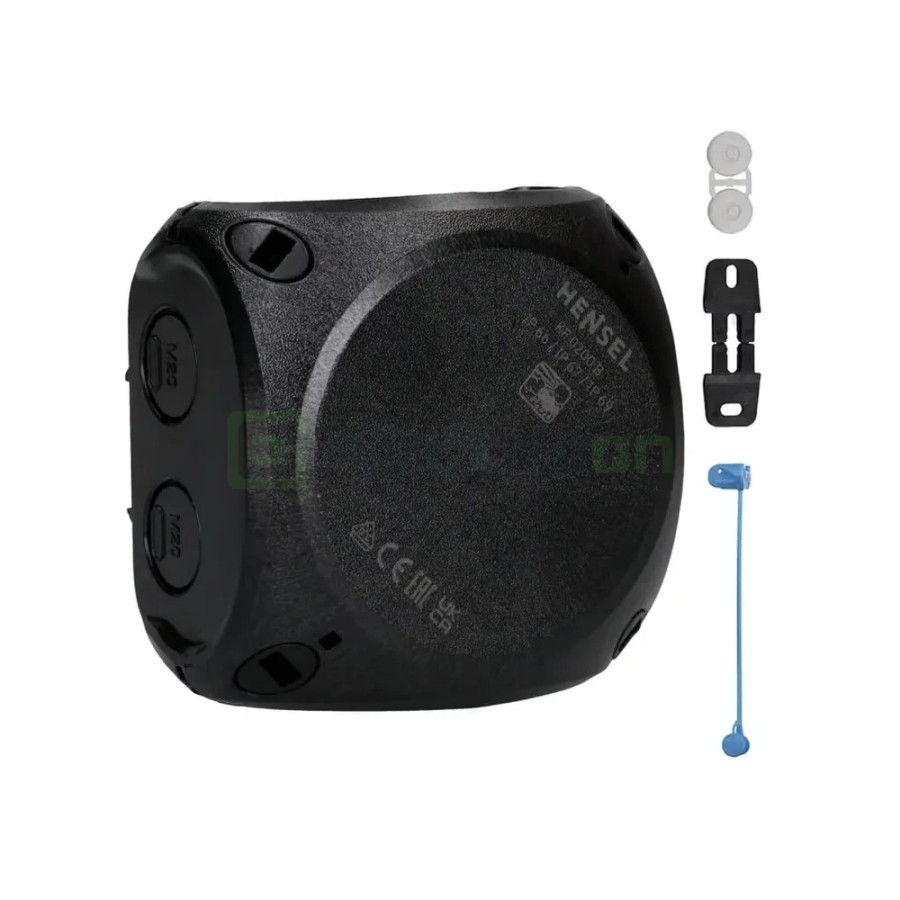 Doză ramificație aparentă IP66 - 93x93x62 mm - Cutie conexiuni Hensel KF 0200 B