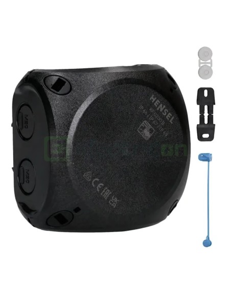 Doză ramificație aparentă IP66 - 93x93x62 mm - Cutie conexiuni Hensel KF 0200 B