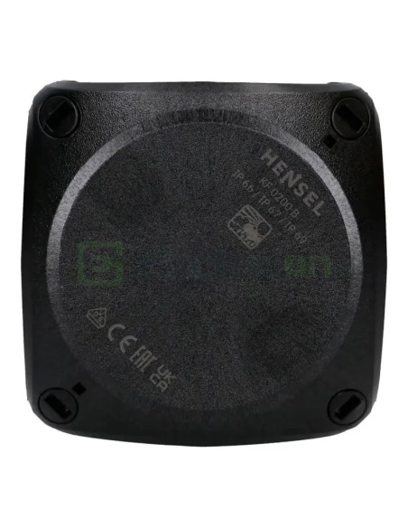 Doză ramificație aparentă IP66 - 93x93x62 mm - Cutie conexiuni Hensel KF 0200 B