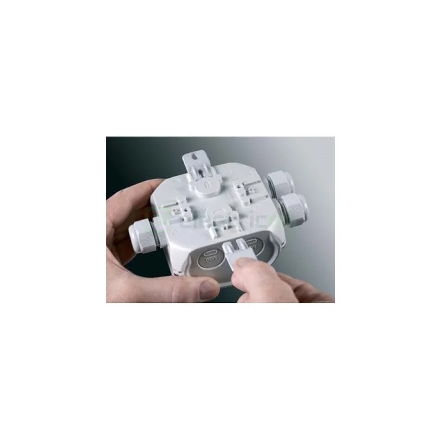 Doză ramificație aparentă IP66 - 130x130x77 mm - Cutie conexiuni Hensel DK 0606 GZ