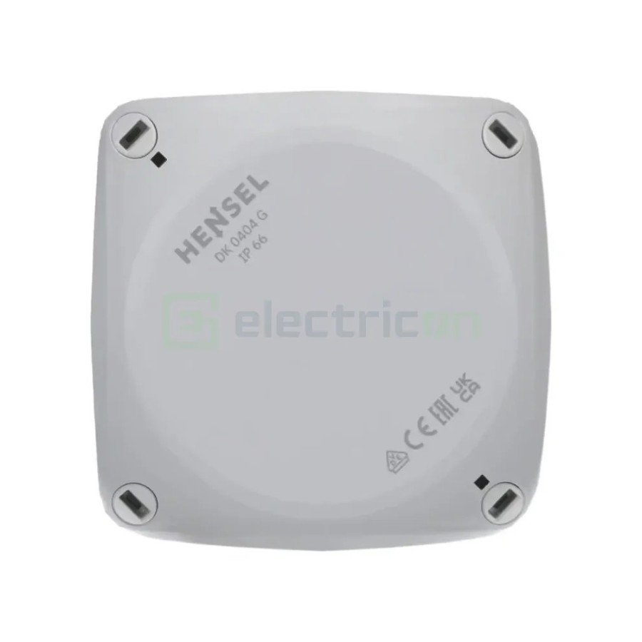 Doză ramificație aparentă IP66 - 104x104x70 mm - Cutie conexiuni Hensel DK 0404 GZ