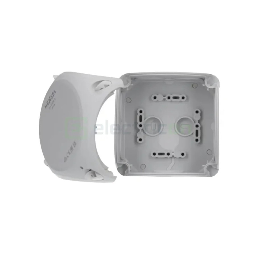 Doză ramificație aparentă IP66 - 104x104x70 mm - Cutie conexiuni Hensel DK 0404 GZ