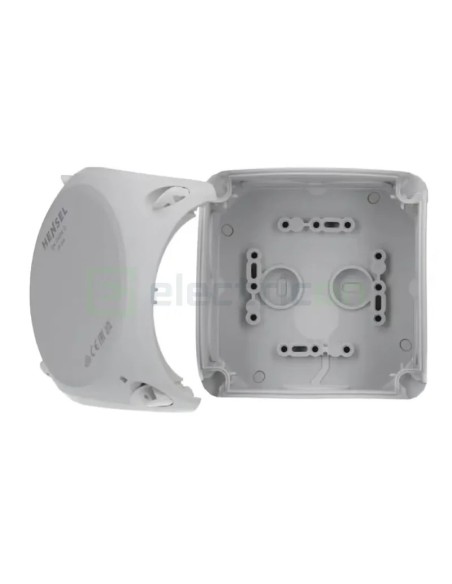 Doză ramificație aparentă IP66 - 104x104x70 mm - Cutie conexiuni Hensel DK 0404 GZ