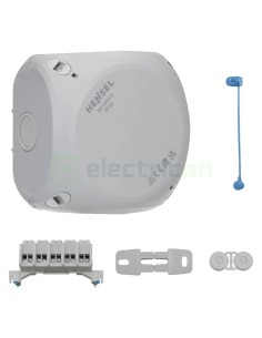 Doză ramificație aparentă IP66 - 104x104x70 mm - Cutie conexiuni Hensel DK 0404 GZ