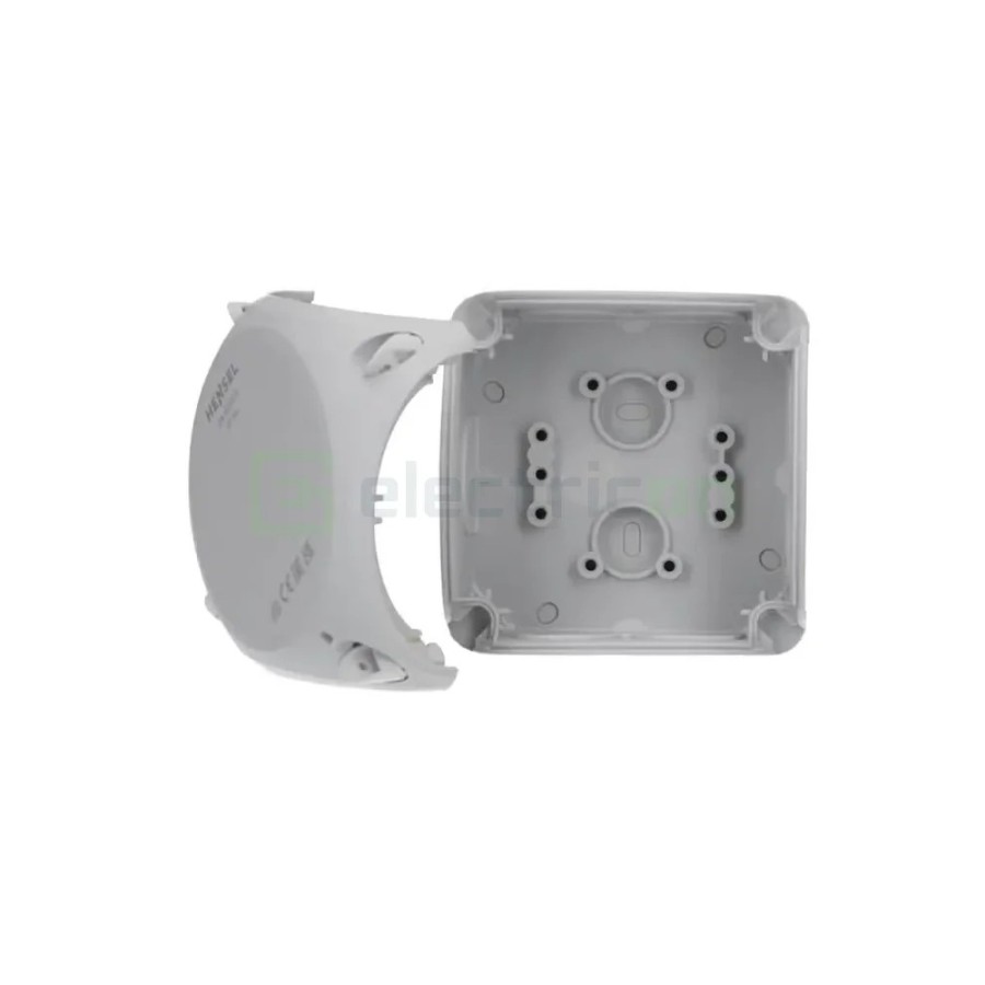 Doză ramificație aparentă IP66 - 104x104x70 mm - Cutie conexiuni Hensel DK 0400 GZ