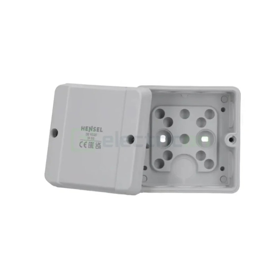 Doză ramificație aparentă IP55 - 88x88x50 mm - Cutie conexiuni Hensel DE9320