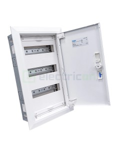 Tablou electric metalic - siguranțe - 36M (3x12) incastrat Univers Hager FWU31S