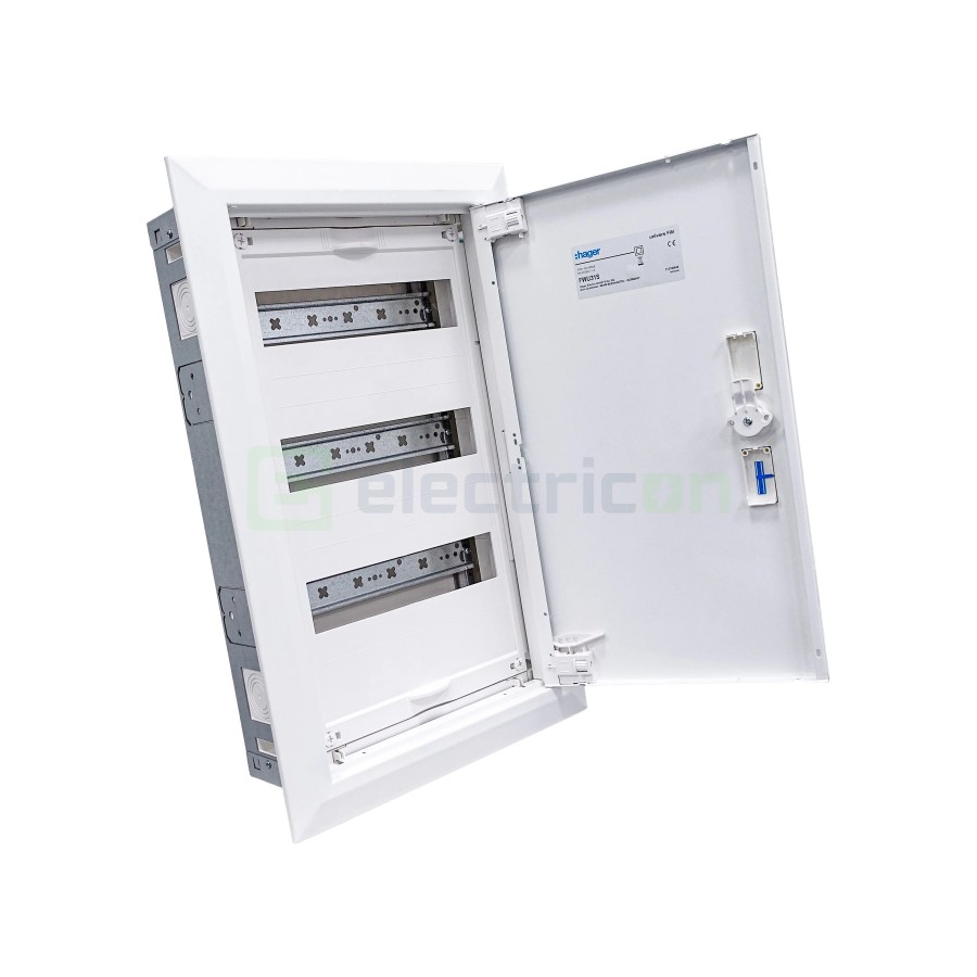 Tablou electric metalic - siguranțe - 36M (3x12) incastrat Univers Hager FWU31S