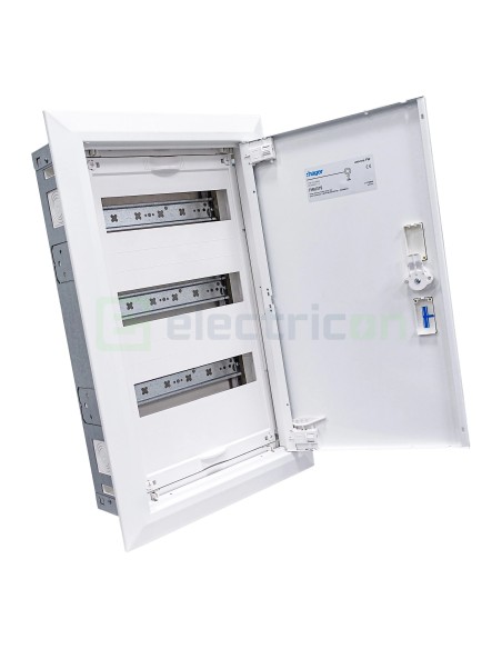 Tablou electric metalic - siguranțe - 36M (3x12) incastrat Univers Hager FWU31S