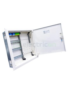 Tablou combo metalic - Hibrid - 72M (36M sigurante electrice + 36M multimedia) încastrat Univers Hager FWU32K1