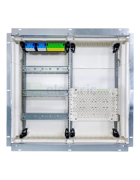 Tablou combo metalic - Hibrid - 72M (36M sigurante electrice + 36M multimedia) încastrat Univers Hager FWU32K1