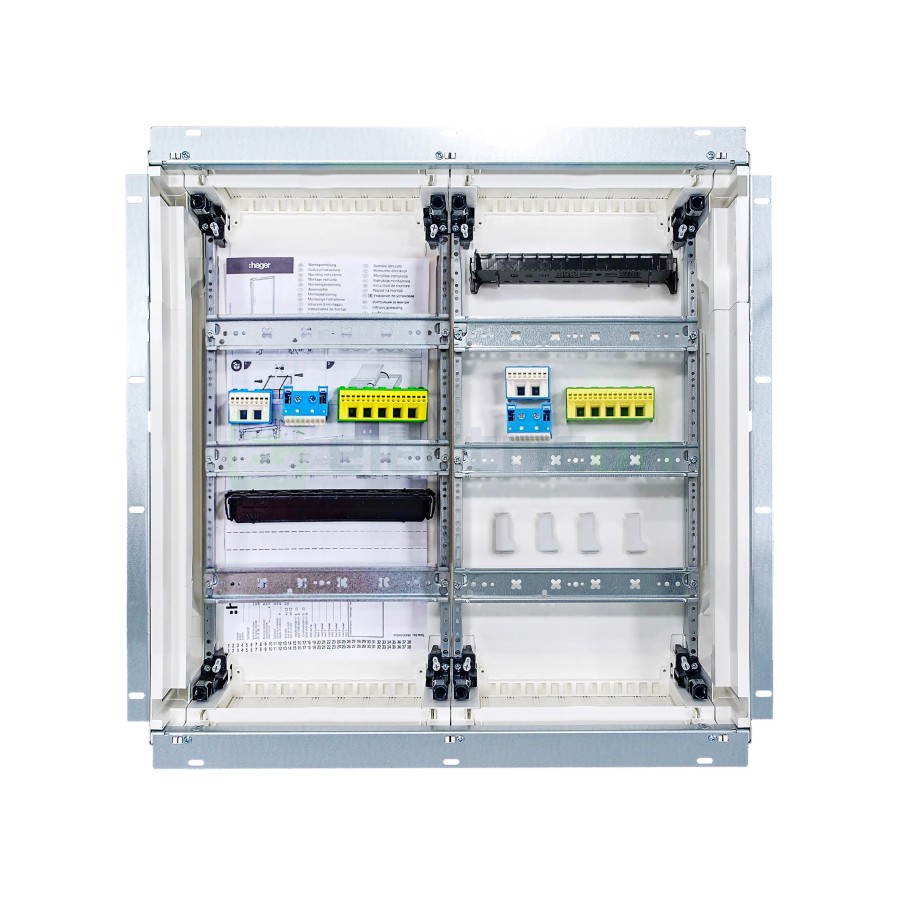 Tablou electric metalic - siguranțe - 72M (3x24) încastrat Univers Hager FWU32S