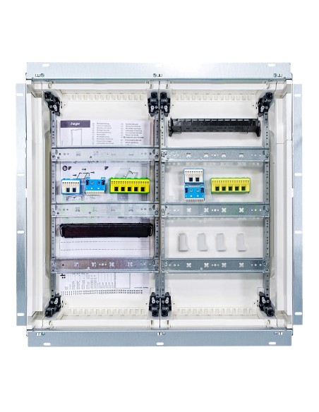 Tablou electric metalic - siguranțe - 72M (3x24) încastrat Univers Hager FWU32S