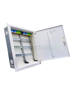 Tablou electric metalic - siguranțe - 72M (3x24) încastrat Univers Hager FWU32S
