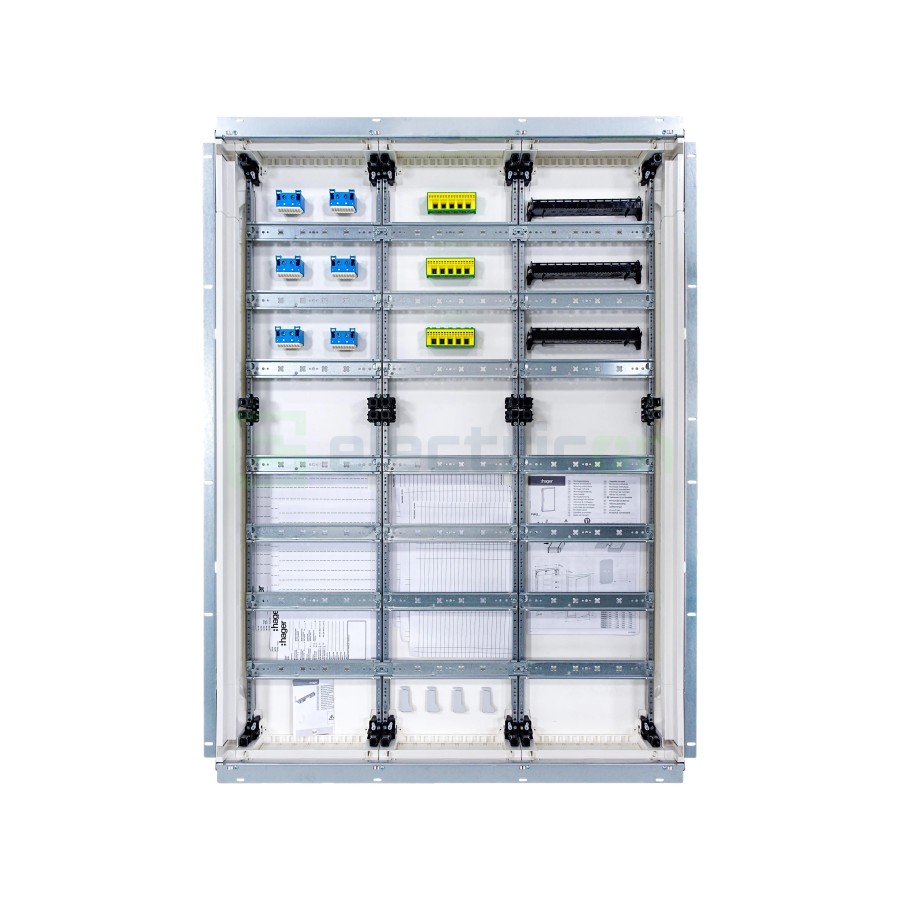 Tablou electric metalic - siguranțe - 252M (7x36) încastrat Hager Univers FWU73S