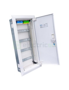 Tablou electric metalic - siguranțe - 48M (4x12) încastrat Univers Hager FWU41S