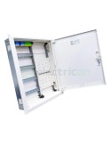 Tablou combo metalic - Hibrid - 96M (48M sigurante electrice + 48M multimedia) încastrat Univers Hager FWU42K1