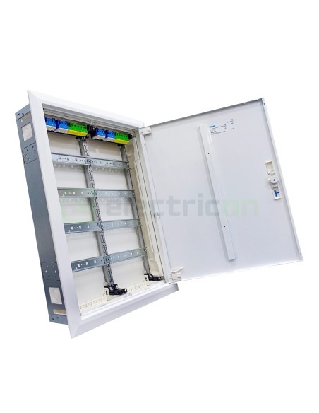 Tablou electric metalic - siguranțe - 96M (4x24) încastrat Univers Hager FWU42S
