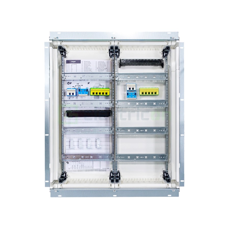 Tablou electric metalic - siguranțe - 96M (4x24) încastrat Univers Hager FWU42S