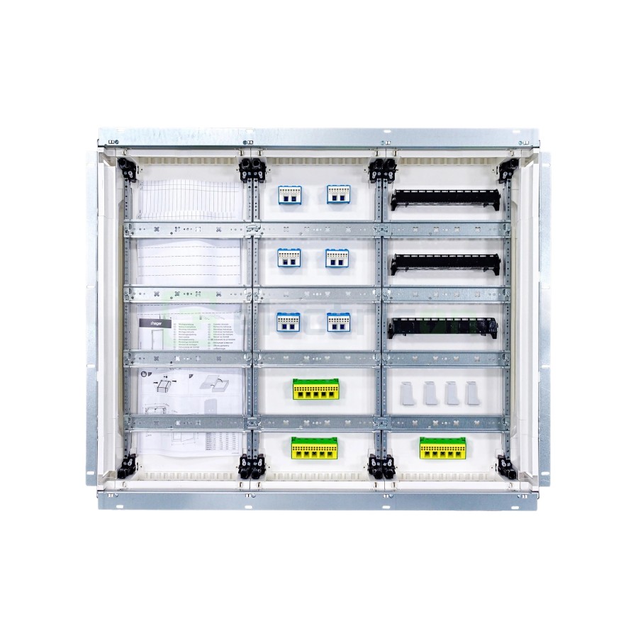 Tablou electric metalic - siguranțe - 144M (4x36) încastrat Hager Univers FWU43S